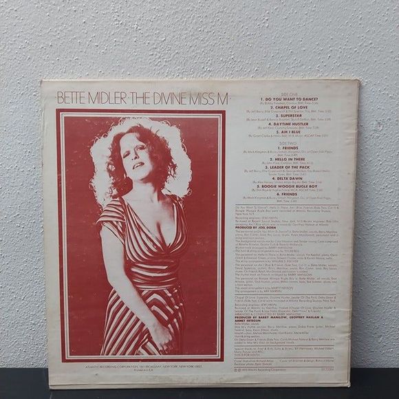 The Divine Miss M by Bette Midler LP Vinyl Record 1972 Atlantic SD 7238 - Picture 2 of 9